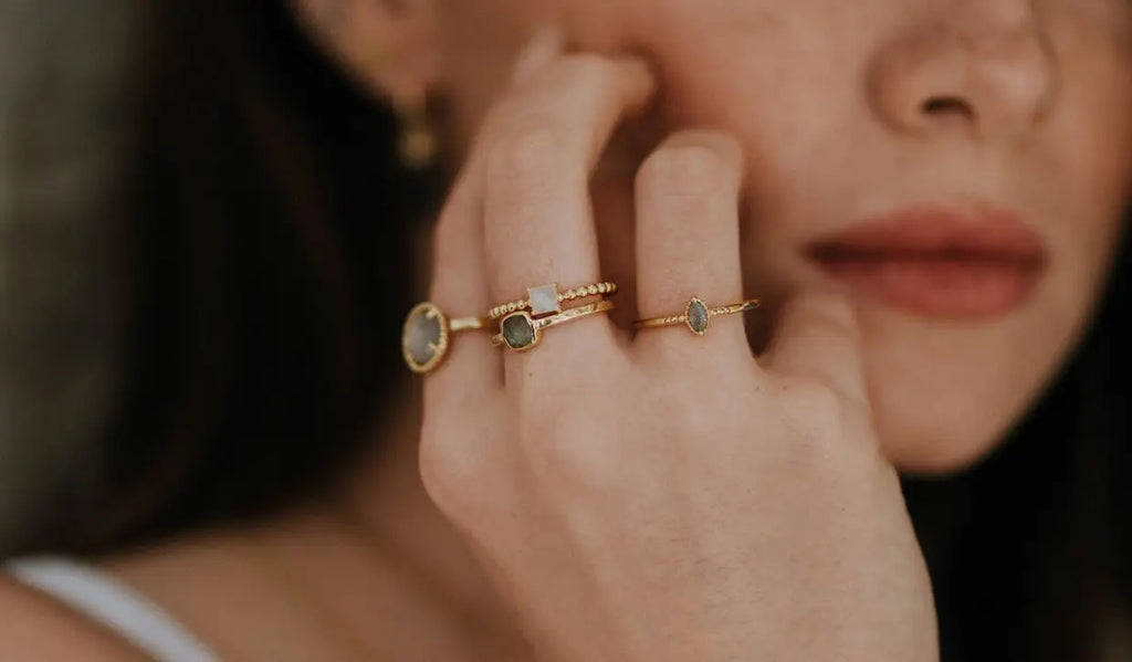 How to wear stacking rings.