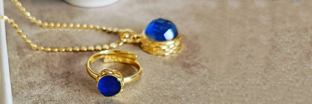 lapis ring and necklace