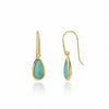 Simi Teardrop Gemstone Earrings: Pariba Onyx