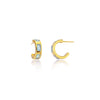Cora Chunky Huggie Hoops Pariba Onyx