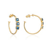 Athena Mosaic Hoops Iolite