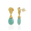 Knot Drop Gemstone Earrings Amazonite