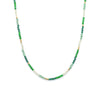 Milos Mixed Gemstone Beaded Necklace  Prehnite, Moss Agate & Green Aventurine