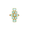 Athena Mosaic Ring Aqua Chalcedony Size K
