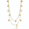 Cleo Long Coin Wrap Necklace: Apatite