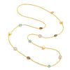Penelope Multi-Stone Halskette: Gold