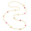 Penelope Multi-Stone Halskette: Gold
