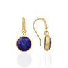 [PRE-ORDER] Charis Round Gemstone Earrings Lapis