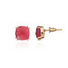[PRE-ORDER] Iris Square Gemstone Studs Red Jade