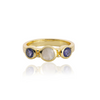 [PRE-ORDER] Iris Three Gemstones Ring Iolite & Moonstone
