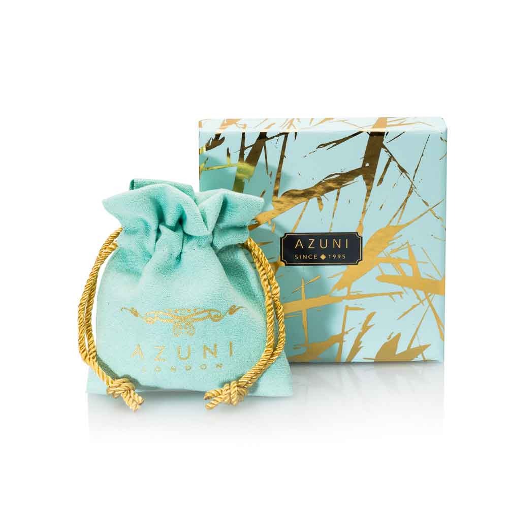 Luxury branded pouch and box by Azuni London Jewellery
