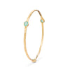 Simi Three Stone Stacking Bangle: Gold