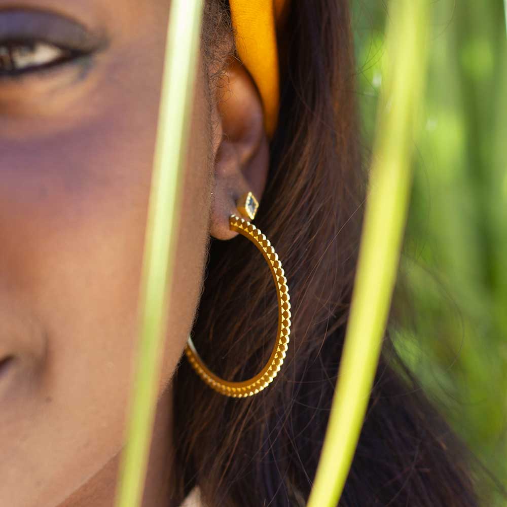 Etrusca large hoop earring