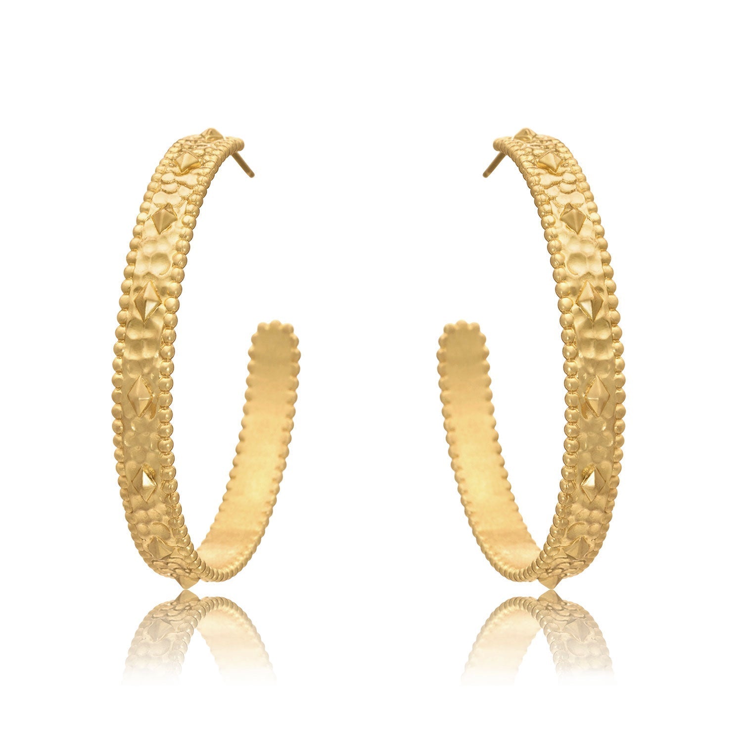 Diamond stud deals hoop earrings