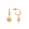Luna Gemstone Hoops 