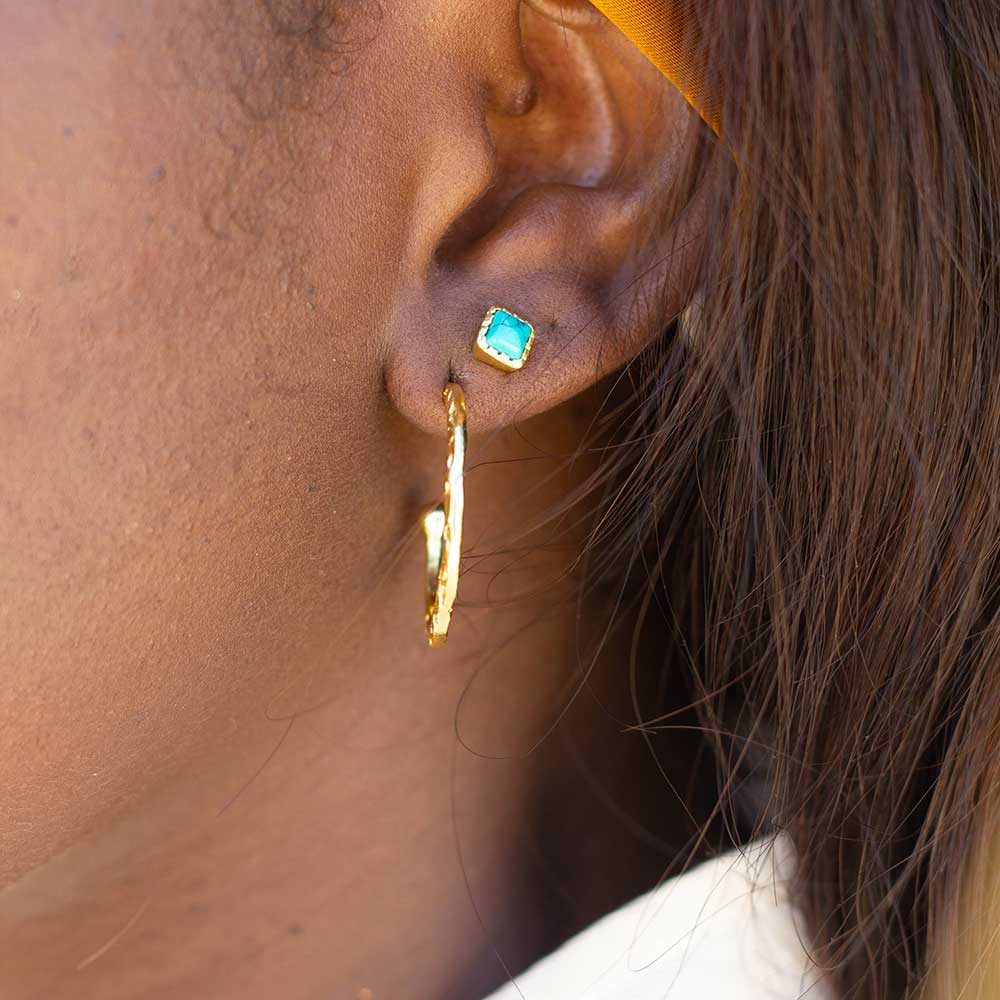 Lydia small hoop gold Azuni