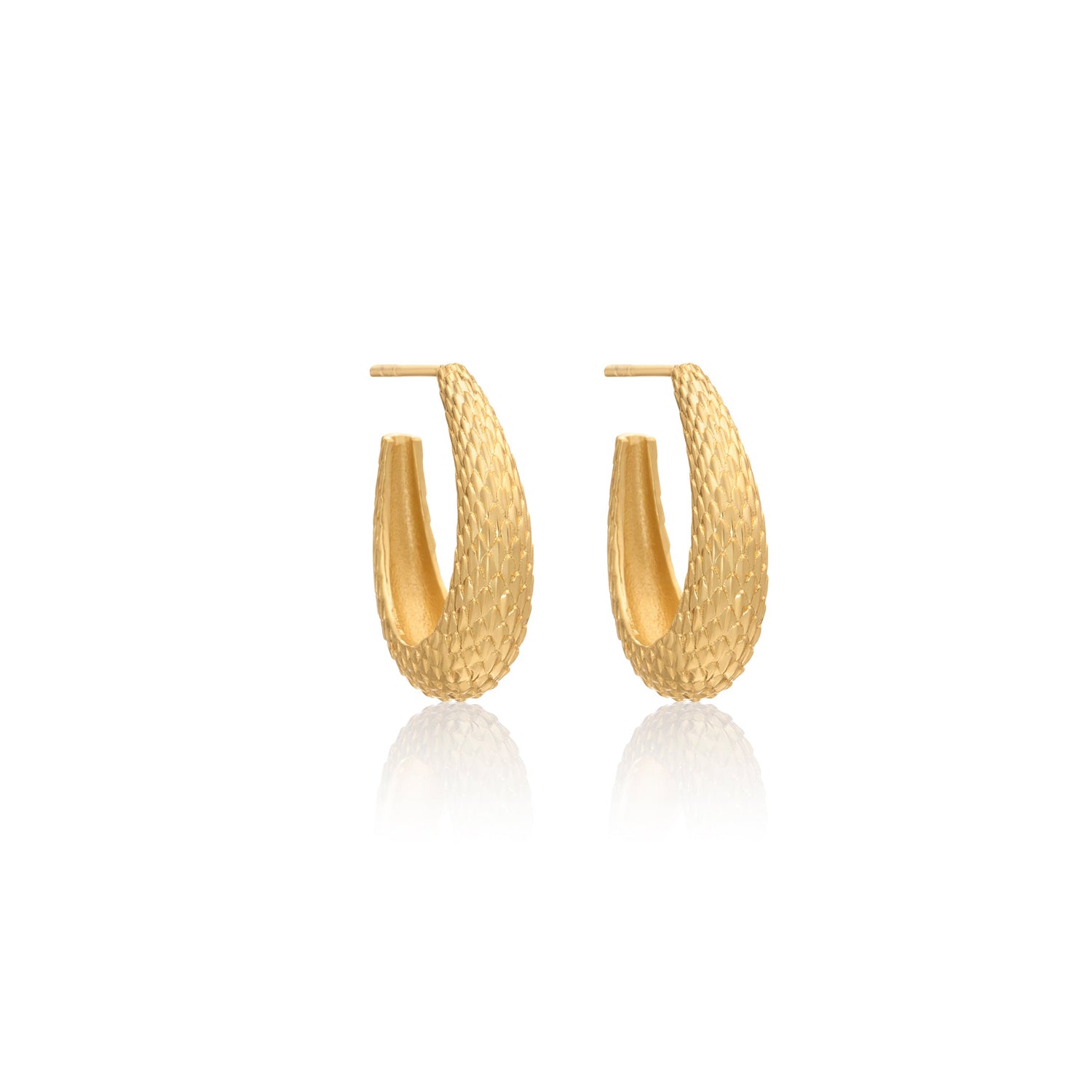 Snake hot sale hoop earrings