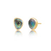 Odyssey Doublet Gold Stud Earrings