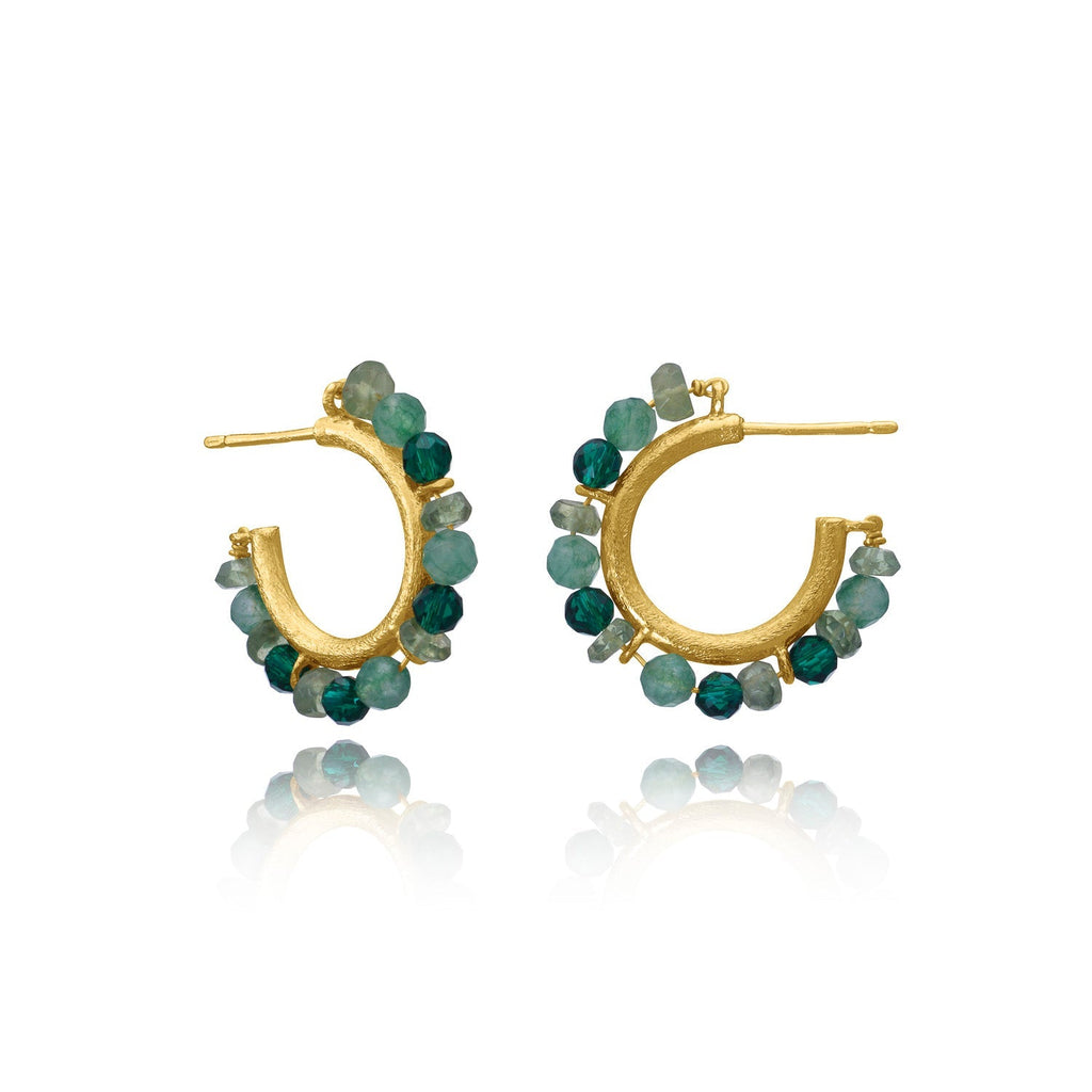 Ophelia Small Gemstone Hoops