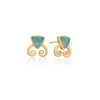 Trillion Doublet and Scroll Studs