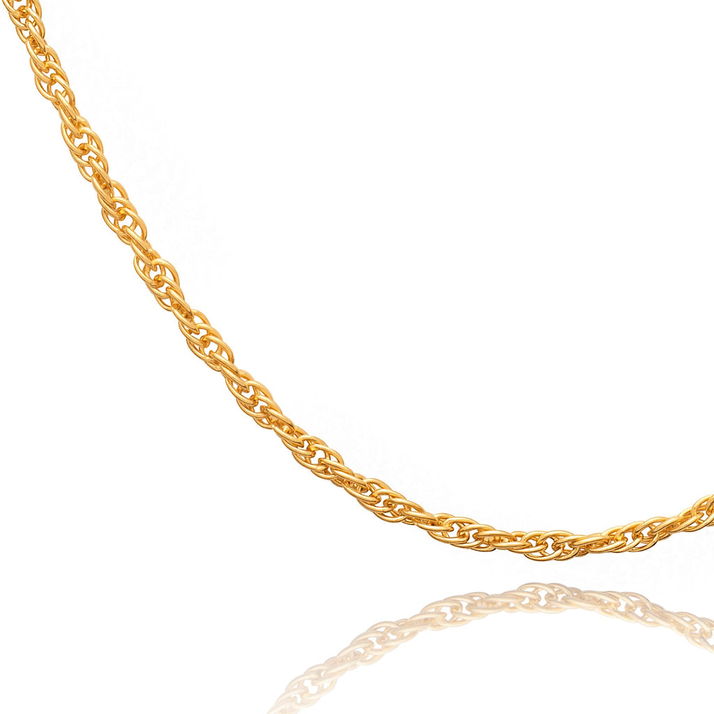 Long Gold Vermeil Rope Chain