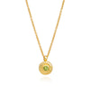 Luna Single Disc Pendant Necklace