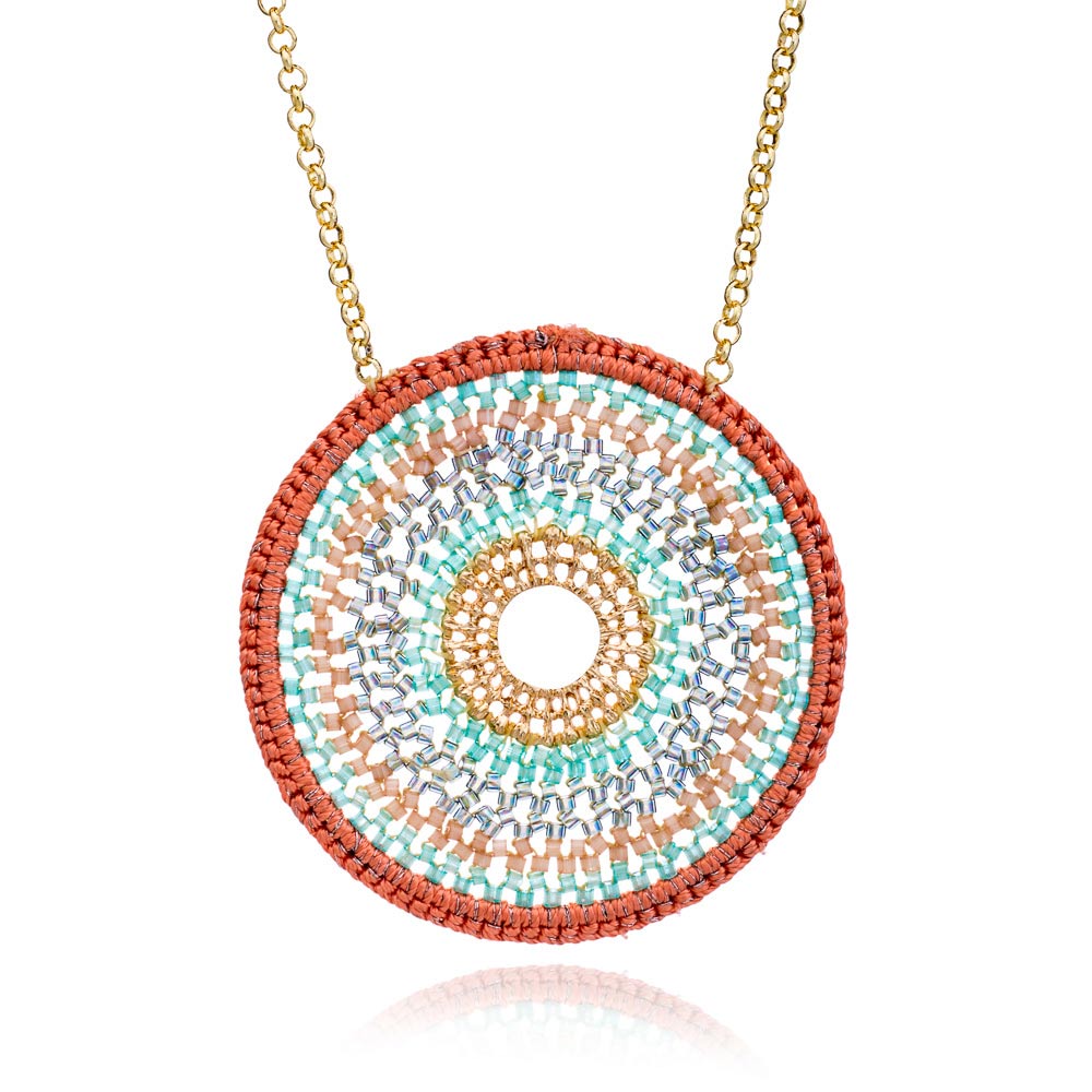 Nova Crochet Mandala Necklace