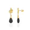 [PRE-ORDER] Medusa Small Gemstone Drop Earrings Black Onyx